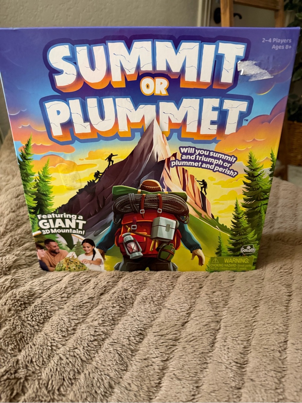 Summit or Plummet Board Game - Colorful Mountain Artwork